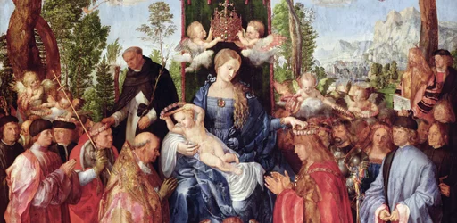 The Feast of the Rose Garlands (detail)